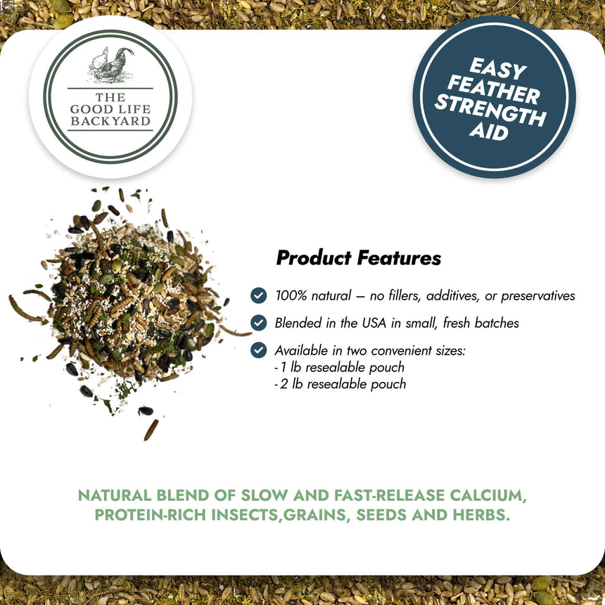 Feather and Shell - Natural Supplement for Eggshells & Molt Recovery