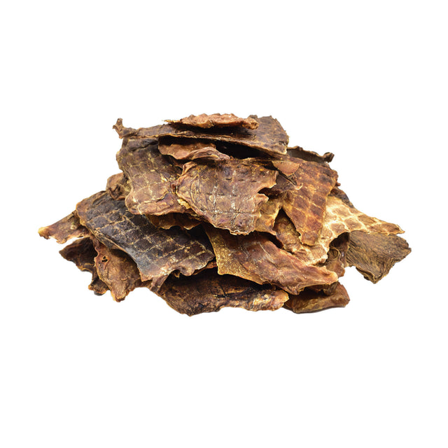 Natural Beef Head Skin Strips – Air-Dried Collagen Dog Chews by Oldfield Naturals