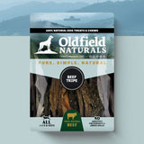 Oldfield Naturals Beef Tripe Packaging – Natural Dog Treats Made from 100% Beef for Digestive Support