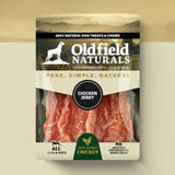 Oldfield Naturals Chicken Jerky Packaging – Pure, Simple, Natural High-Protein Dog Treats