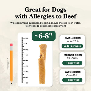 Deer Skin Strips & Plates - Dog Treats