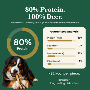 Deer Skin Strips & Plates - Dog Treats