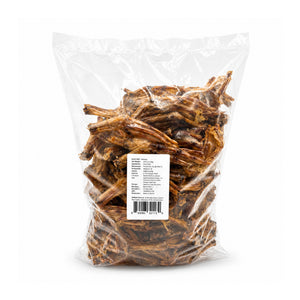 A pack of bulk duck feet dog treats