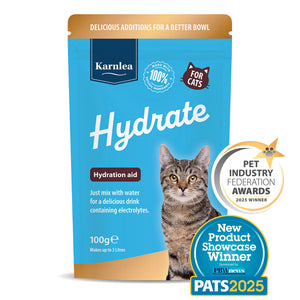 Front side of cat hydration aid supplement powder