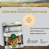 Deer Skin Strips Dog Treats