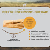 Deer Skin Strips Dog Treats