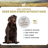 Deer Skin Strips Dog Treats