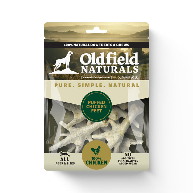 Puffed Chicken Feet Dog Treats