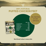 Puffed Chicken Feet Dog Treats