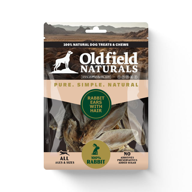 Rabbit Ears with Hair Dog Treats - 4.5lb Bulk Bag