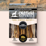 Oldfield Naturals Pork Spaghetti Packaging – Pure, Simple, Natural Dog Treats Made from 100% Pork