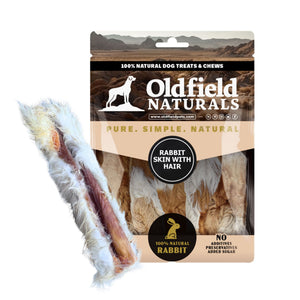 Rabbit Skin with Hair - Dog Treats