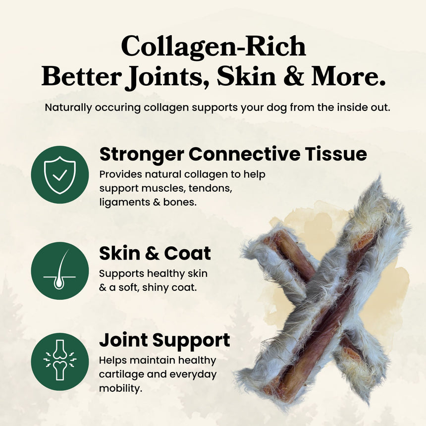 Rabbit Skin with Hair - Dog Treats