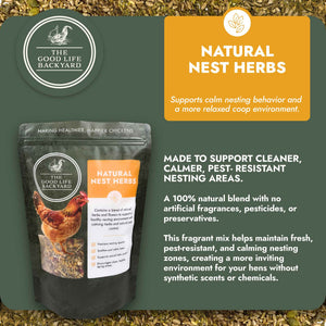Natural Nest Herbs - Natural Coop Freshener for Chickens