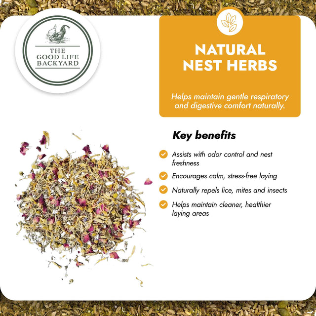 Natural Nest Herbs - Natural Coop Freshener for Chickens