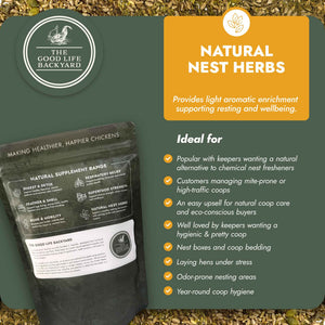 Natural Nest Herbs - Natural Coop Freshener for Chickens