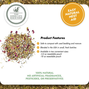 Natural Nest Herbs - Natural Coop Freshener for Chickens