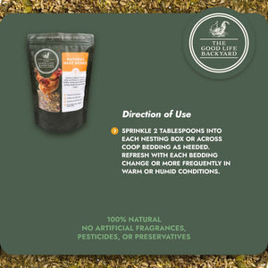 Natural Nest Herbs - Natural Coop Freshener for Chickens