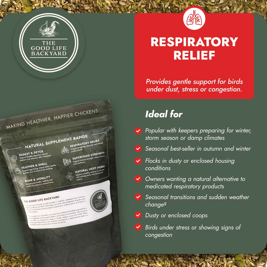 Respiratory Relief - Spice Blend Natural Chicken Supplement for Airway Support