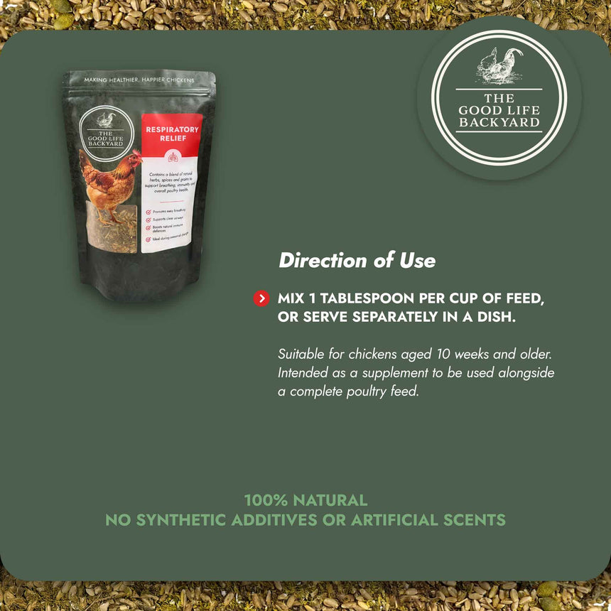Respiratory Relief - Spice Blend Natural Chicken Supplement for Airway Support